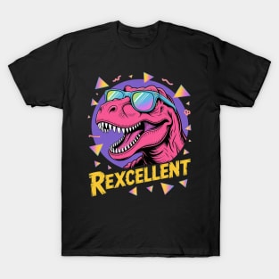 Rexcellent T-Rex Sunglasses Party Black TRex Dinosaur Gift T-Shirt